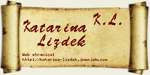 Katarina Lizdek vizit kartica